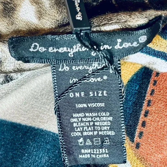 Do Everything In Love Designer Chain Print Kimono Duster One Size Old Money - Picture 5 of 8